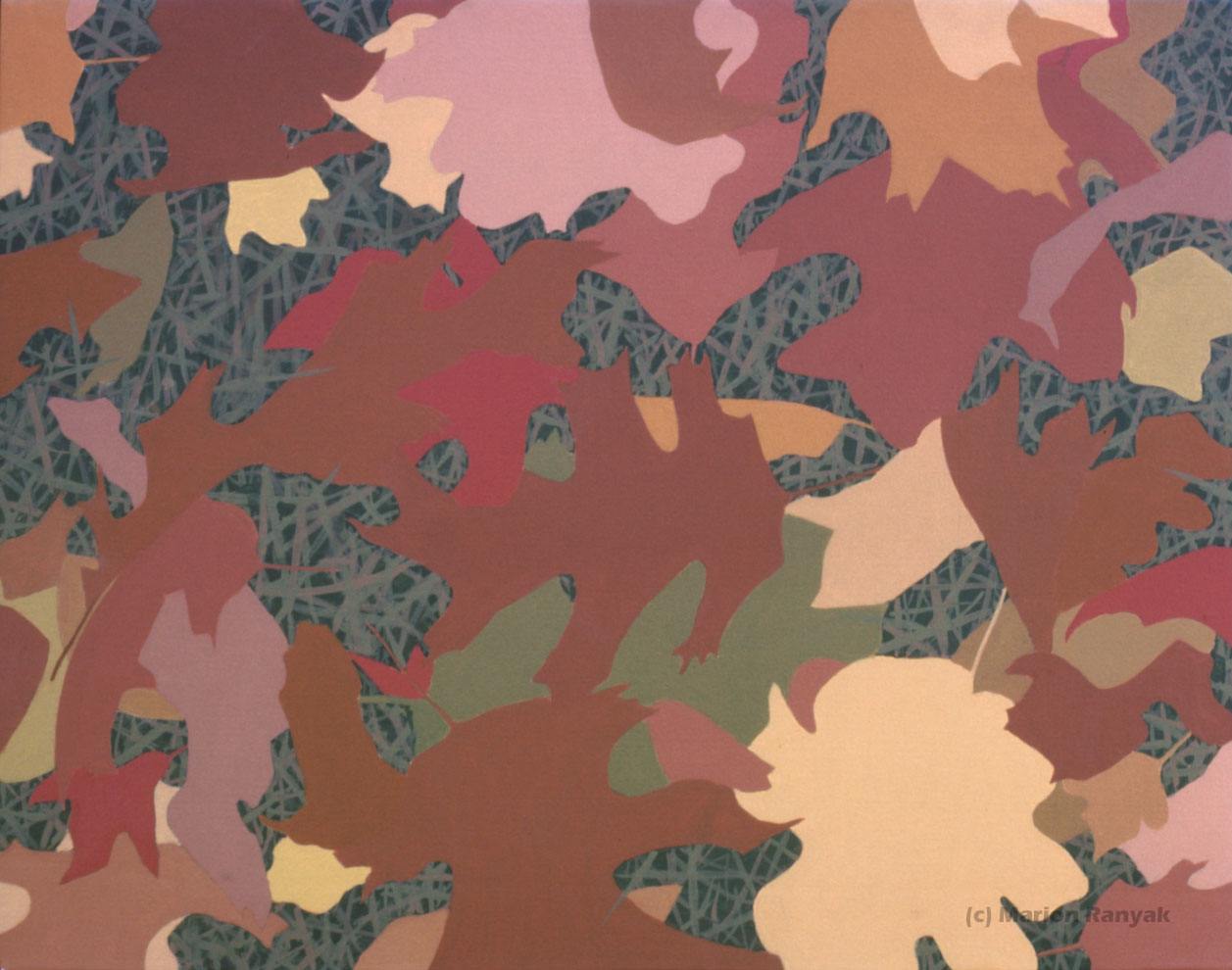 MR-260 Autumn Leaves on Grass #1