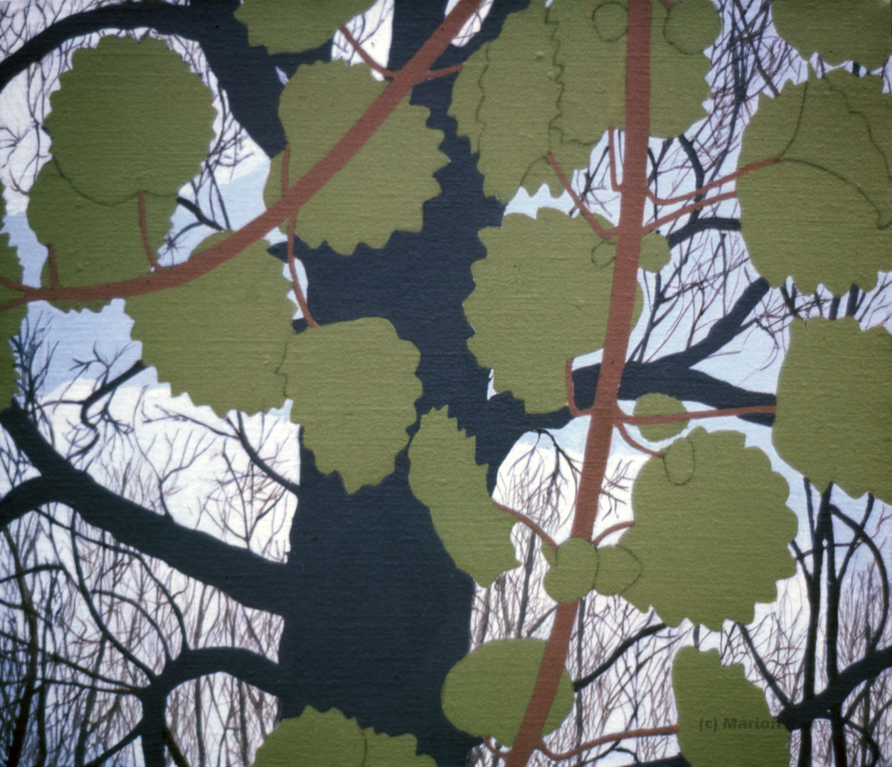 MR-282 House Plant/Winter Tree and Cloud