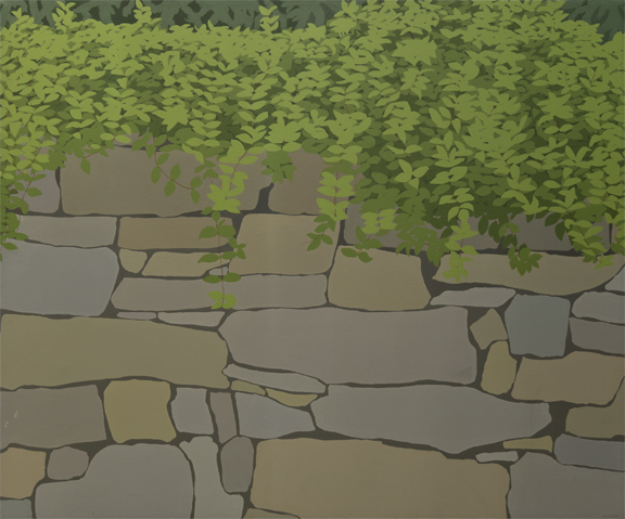 MR-251 Vines Over Stone Wall